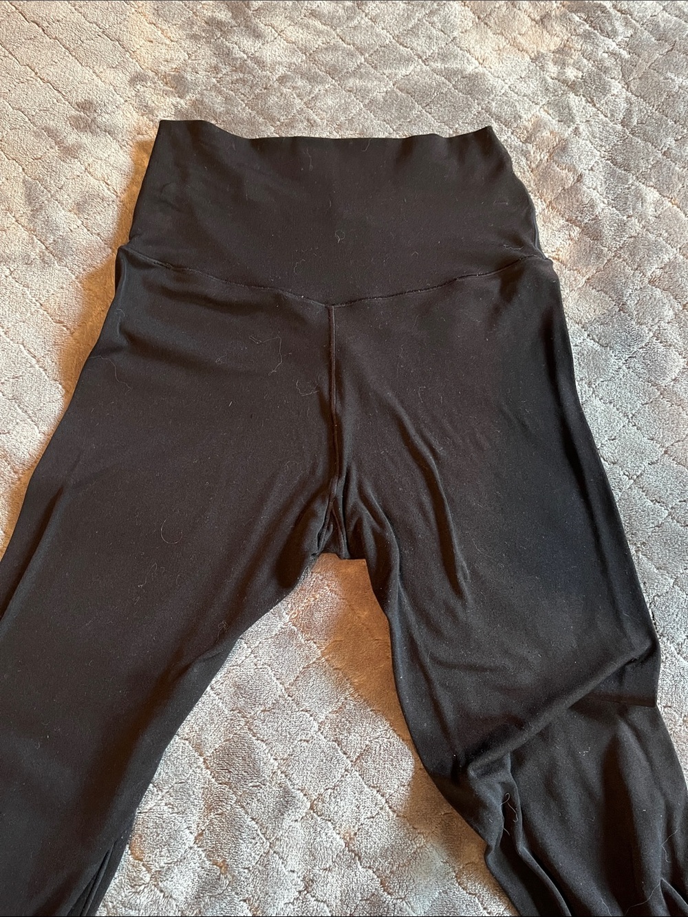 aerie Black crossover High-Waist Flare Leg Yoga‎ Pants - Picture 7 of 7